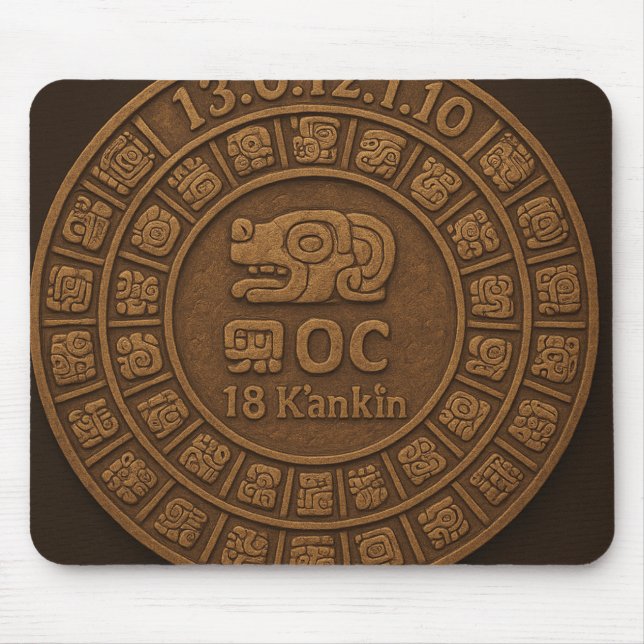 🖱️ Mayan Long Count Mouse Pad (Front)