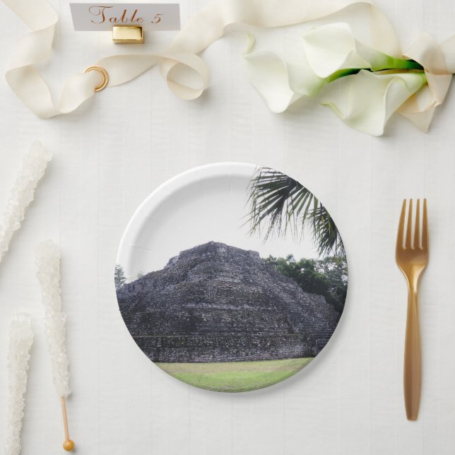 Mayan Memories Paper Plate (Wedding)