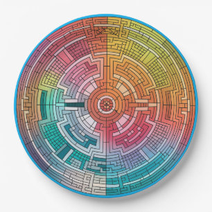 Mayan Mosaic Marvel Paper Plate