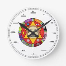 Mayan Number Wall Clock