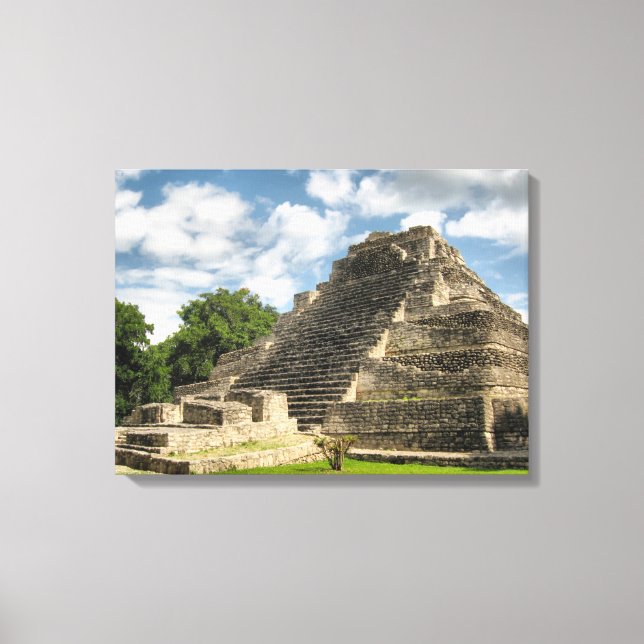 Mayan Pyramid Canvas Print (Front)