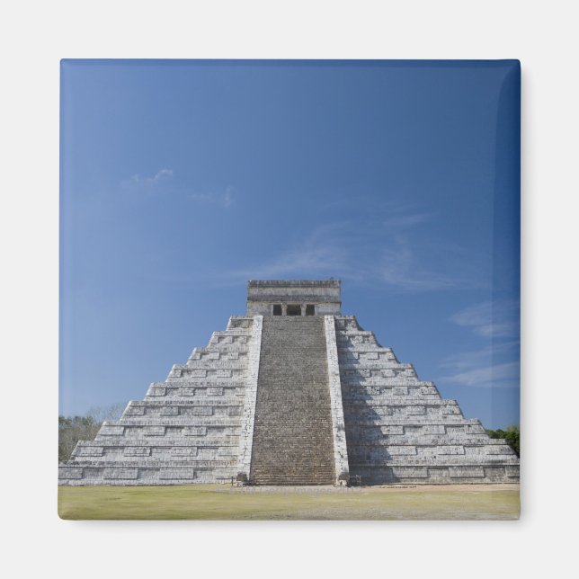 Mayan Pyramid, Morning in March Magnet (Front)