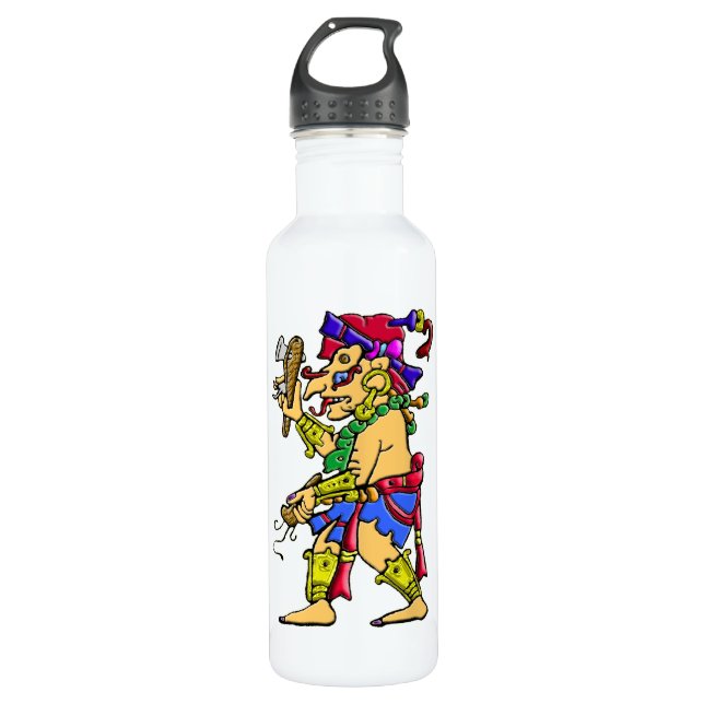 Mayan rain god Chac 710 Ml Water Bottle (Front)