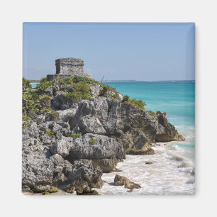 Mayan Ruins in Tulum Mexico Magnet