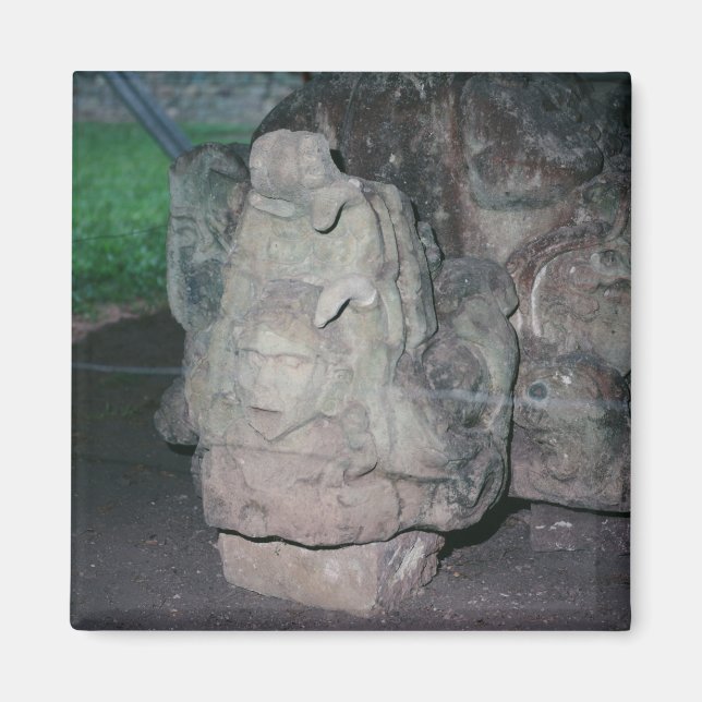 Mayan Ruins N.W. Honduras Photo Designed Color Magnet (Front)