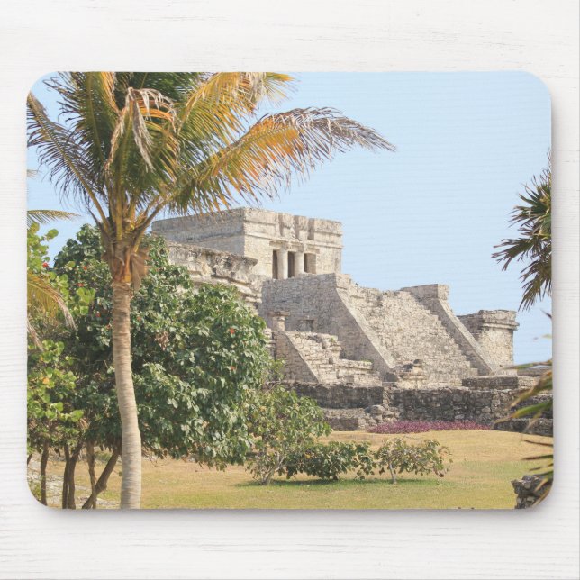Mayan Ruins of Tulum, Tulum Ruins Mexico Mouse Mat (Front)