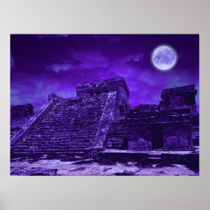 Mayan Ruins   Tulum Mexico Poster