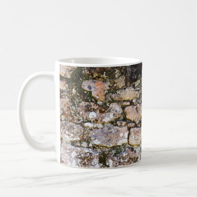 Mayan Ruins Wall  Coffee Mug (Left)