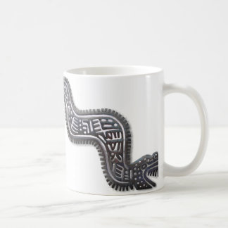 Mayan Serpent - Black and Silver Coffee Mug