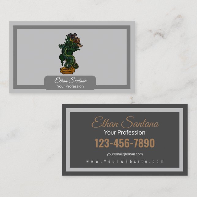 Mayan Serpent God Business Card (Front/Back)