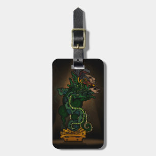 Mayan Serpent God Luggage Tag