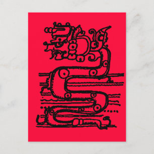 MAYAN SERPENT GOD POSTCARD