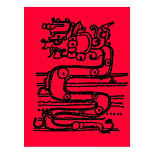 MAYAN SERPENT GOD POSTCARD