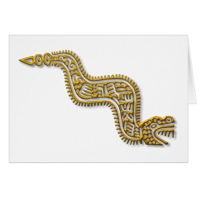 Mayan Serpent-gold (Front Horizontal)