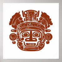 Mayan style head
