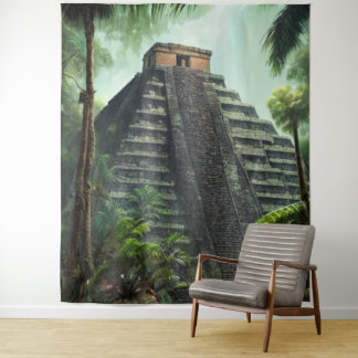 Mayan Temple Tapestry
