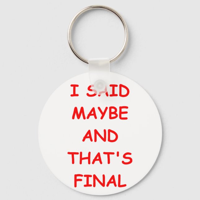 MAYBE KEY RING (Front)