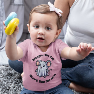 Maybe the Cat Won't See Me Now Baby T-Shirt