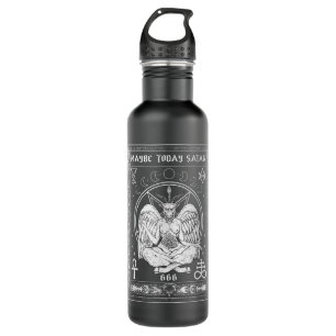 Maybe Today Satan I Satanic Tarot Verses 710 Ml Water Bottle