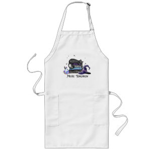 Maybe Tomorrow – Black Cat, Books & Witchy Vibes Long Apron