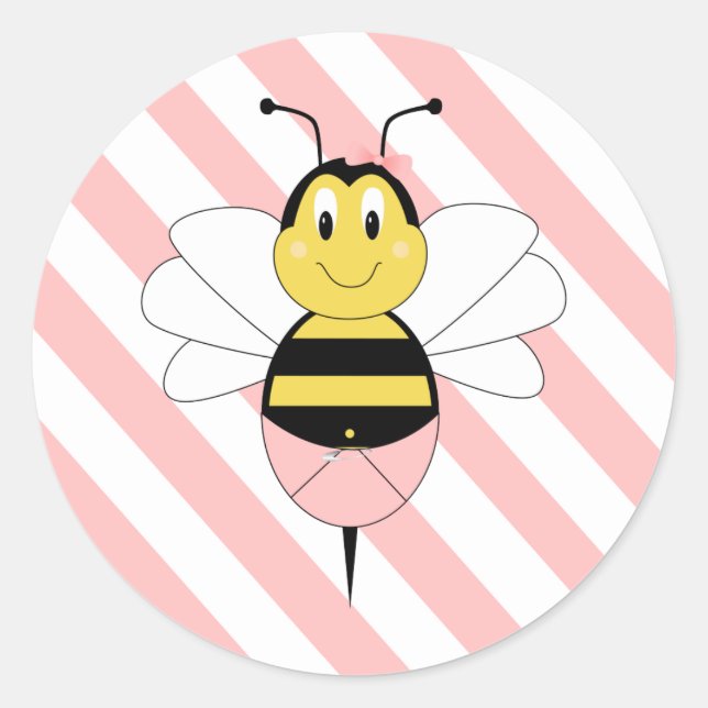 MayBee Bumble Bee Sticker (Front)