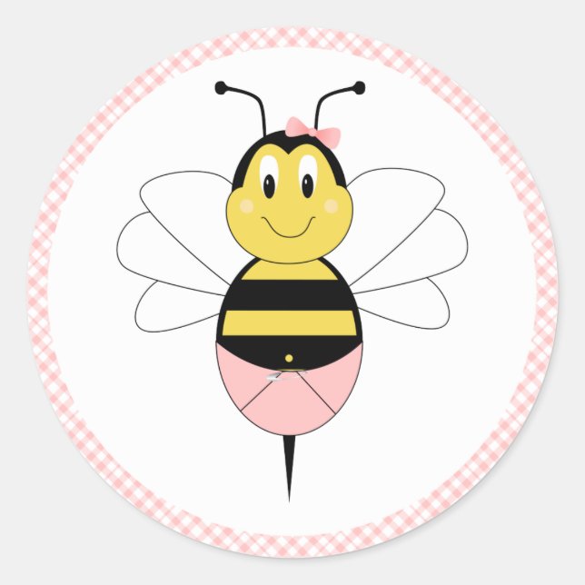 MayBee Bumble Bee Sticker (Front)