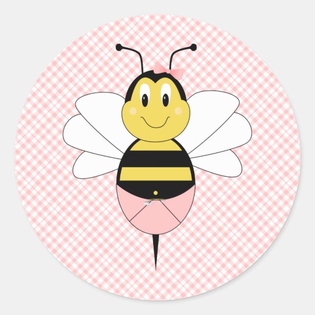 MayBee Bumble Bee Sticker (Front)