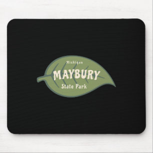 Maybury State Park Michigan Fall Leaves Vacation  Mouse Mat