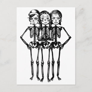 mayday : black and white postcard