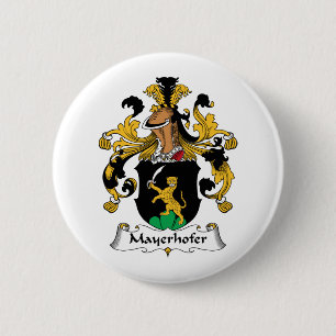 Mayerhofer Family Crest 6 Cm Round Badge