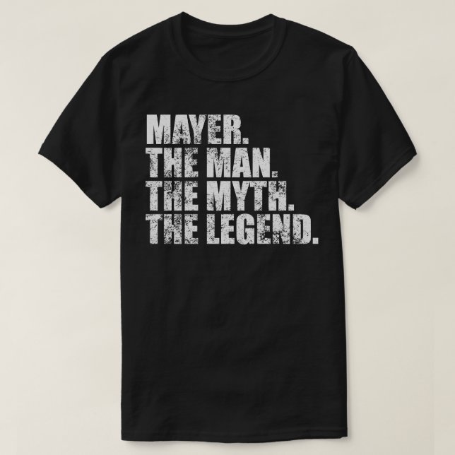 MayerMayer Family name Mayer last Name Mayer Surna T-Shirt (Design Front)