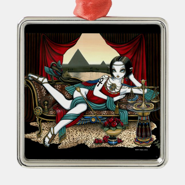 "Mayet" Egyptian Goddess Angel Ornament (Front)