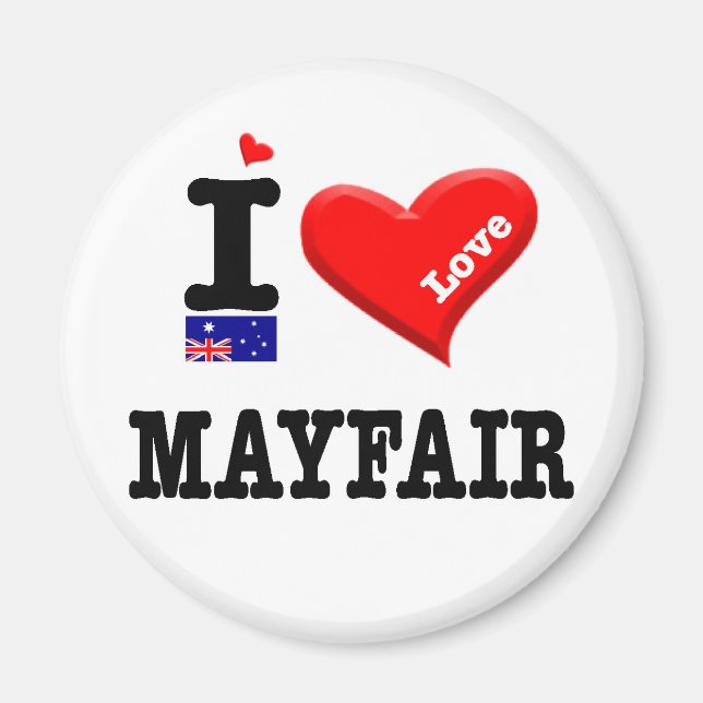 MAYFAIR - I Love Magnet (Front)