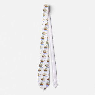 Mayflower Descendant Sailing Ship Tie