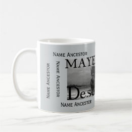 Mayflower Descendant w/Room for 8 Ancestor Names Coffee Mug