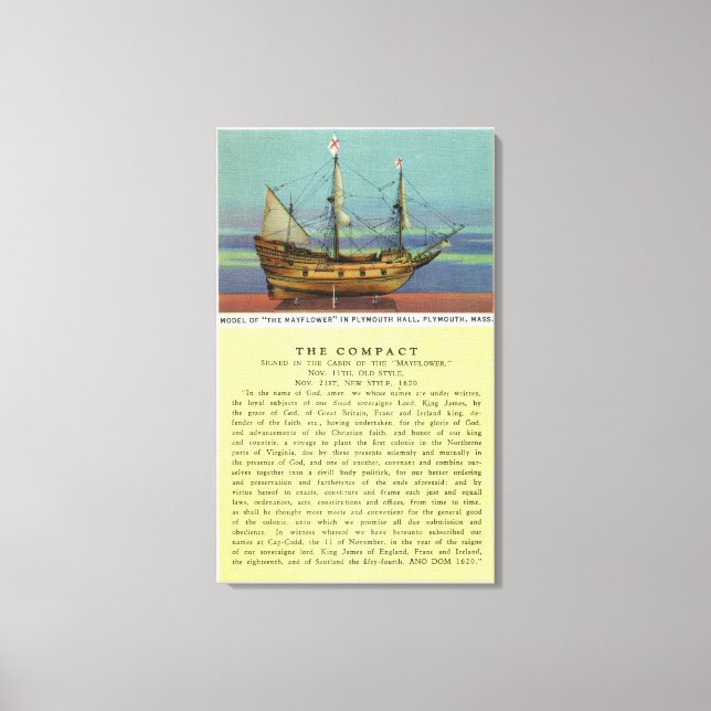 Mayflower Model Canvas Print (Front)