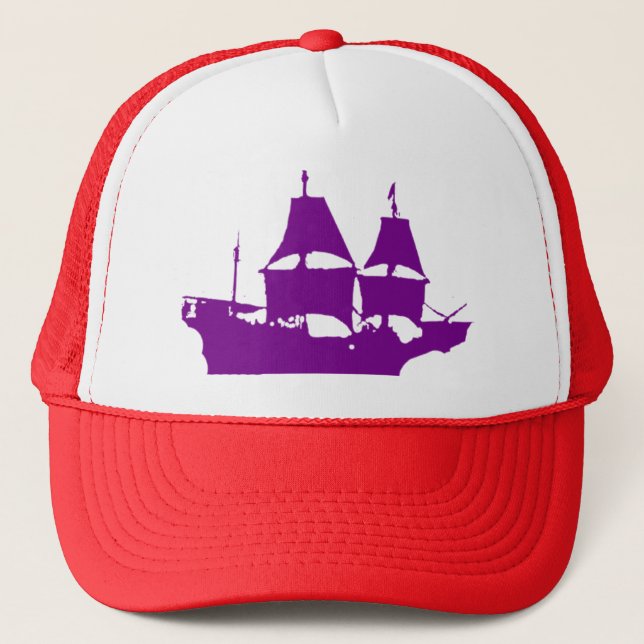 Mayflower Purple Truckers Hat (Front)