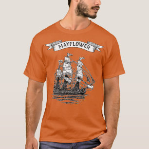 Mayflower Ship 400th Anniversary 1620 2020 Retro T-Shirt