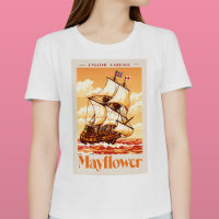 Mayflower Ship Vintage English Carrack Poster Art