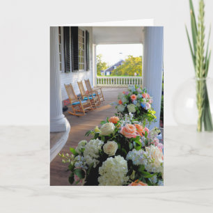 Mayflower Society House front porch Card