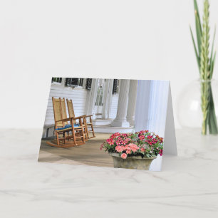 Mayflower Society House front porch Holiday Card