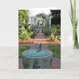 Mayflower Society House rear garden Holiday Card
