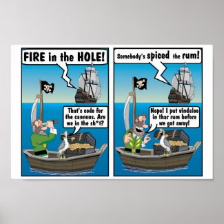 MAYFLOWER'S PIRATES 'FIRE IN THE HOLE'' POSTER