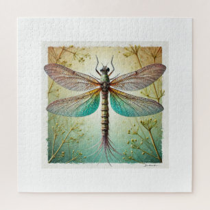 Mayfly in Natural Harmony 100924IREF234 - Watercol Jigsaw Puzzle
