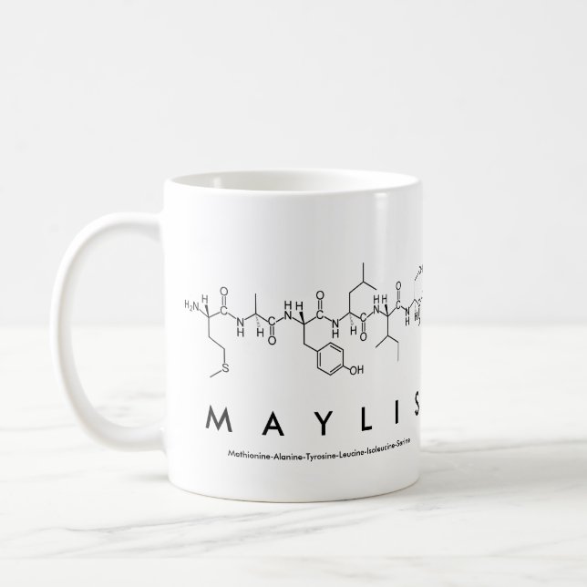 Maylis peptide name mug (Left)