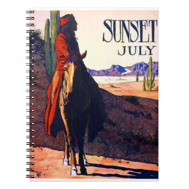 Maynard Dixon Sunset July Notebook (Front)
