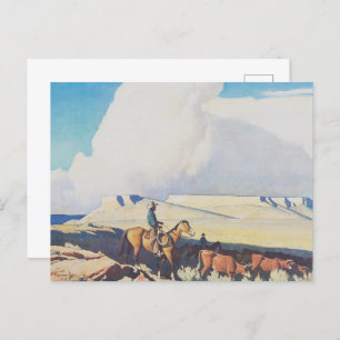 MaynardDixon Open Range Classic Western Landscape Postcard