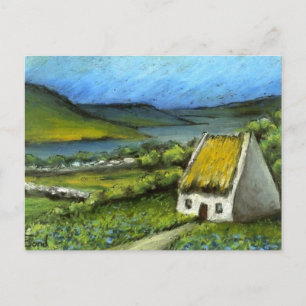 Mayo cottage by Tanya Bond Postcard