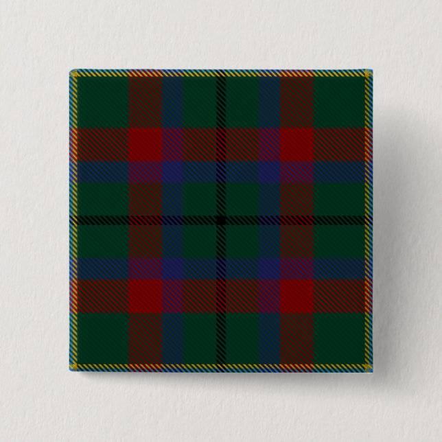 Mayo County Irish Tartan 15 Cm Square Badge (Front)