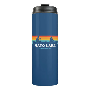 Mayo Lake North Carolina Canoe Thermal Tumbler